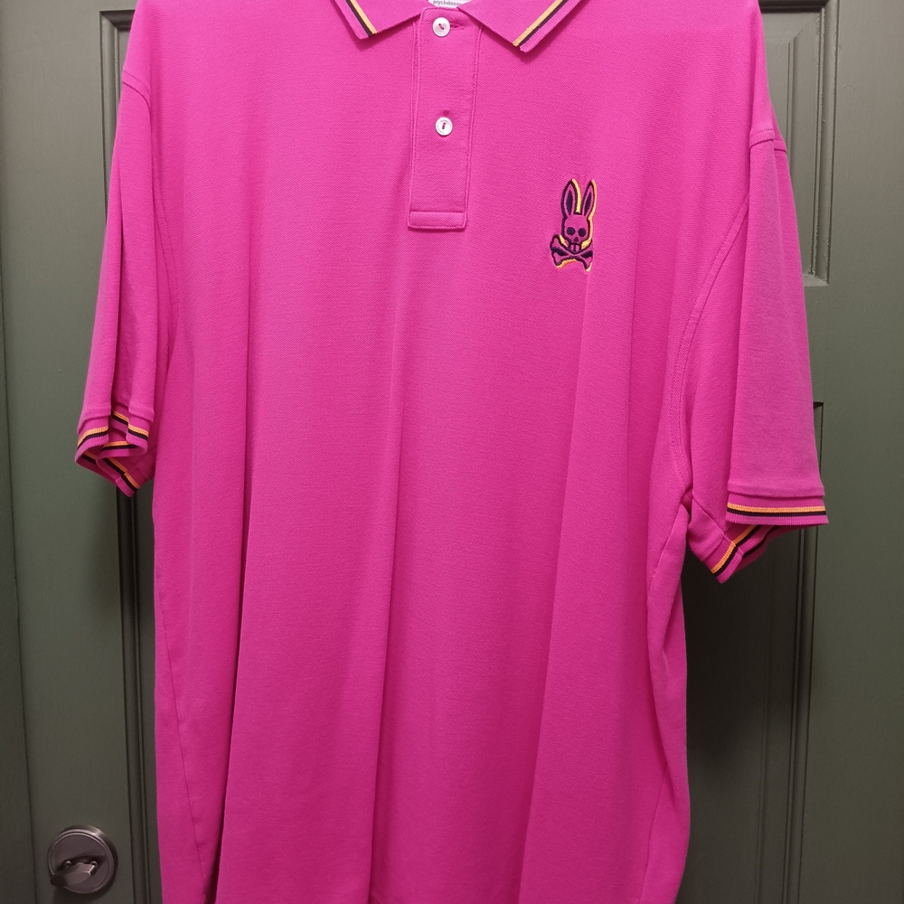 Psycho Bunny Vibrant Pink Polo Shirt